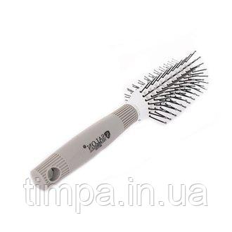 Щітка двухстороння Salon Professional  98171TDF продувна с нейлоновою щетиною, прямокутна середня