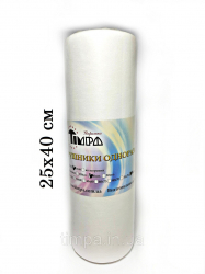 Рушники одноразові 25х40 спанлейс сітка, в рулоні