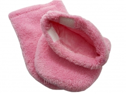 Terry mittens for paraffin therapy Pink