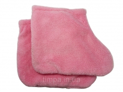Terry socks for paraffin therapy Pink