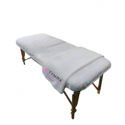 Чохол на кушетку махровий білий полірований 87х220см 