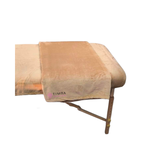 Плед махровий полірований світлий беж