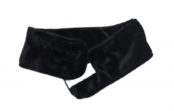 Пов'язка косметологічна (махра полірована на липучці) Чорний
