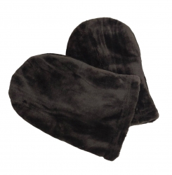 Варежки махровые для парафинотерапии полированные Шоколад