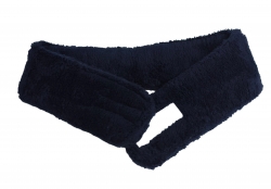Cosmetic headband (terry with velcro) Dark Blue