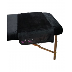 Плед махровий полірованний чорний