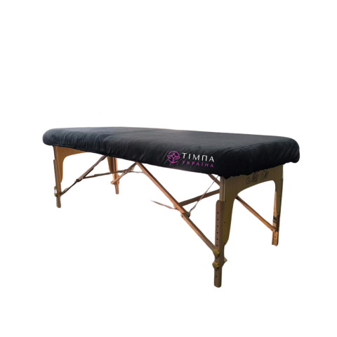 Чохол на кушетку махровий чорний полірований 87х220см 