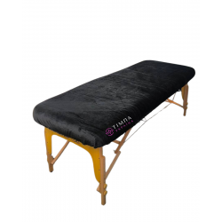 Чохол на кушетку махровий чорний полірований 87х220см 