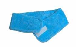 Cosmetic headband (terry with velcro) Light Blue