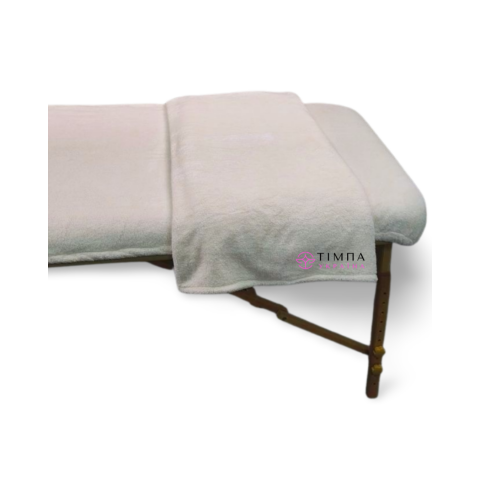 Плед махровий молочний