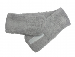 Cosmetic headband (terry with velcro) Grey