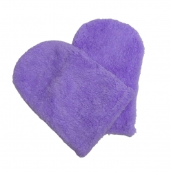 Terry mittens for paraffin therapy Lilac