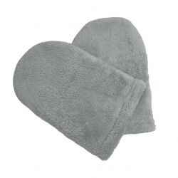 Terry mittens for paraffin therapy Gray