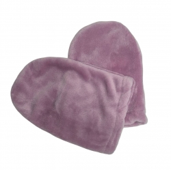 Варежки махровые для парафинотерапии полированные Розовые