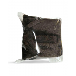 Cosmetic headband (polished terry with velcro) Chocolate