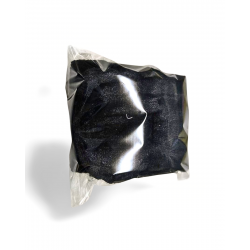 Cosmetic headband (polished terry with velcro) Black