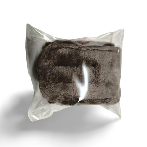 Пов'язка косметологічна (махра полірована на липучці) Мокко