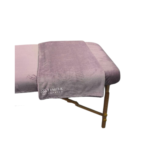 Плед махровий полірованний пудра