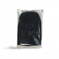 Terry mittens for paraffin therapy polished Black