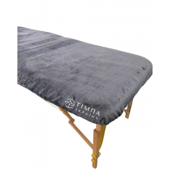 Cosmetology coach cover terry grey polished 87x220cm 