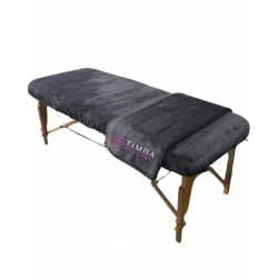 Cosmetology coach cover terry grey polished 87x220cm 
