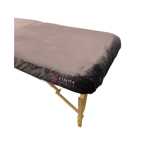 Cosmetology coach cover terry chocolate polished 87x220cm 
