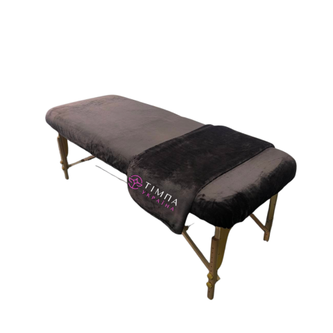 Cosmetology coach cover terry chocolate polished 87x220cm 