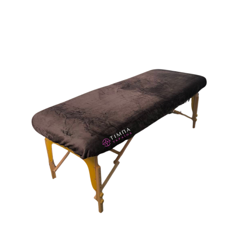 Cosmetology coach cover terry chocolate polished 87x220cm 