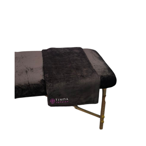 Плед махровий полірованний шоколад