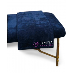 Плед махровий темно-синій