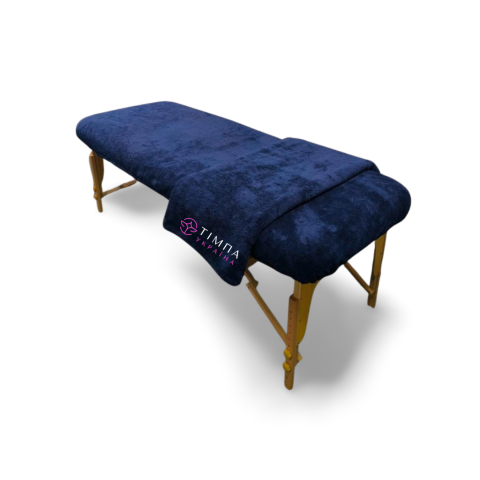Cosmetology coach cover terry dark blue 87x220cm 