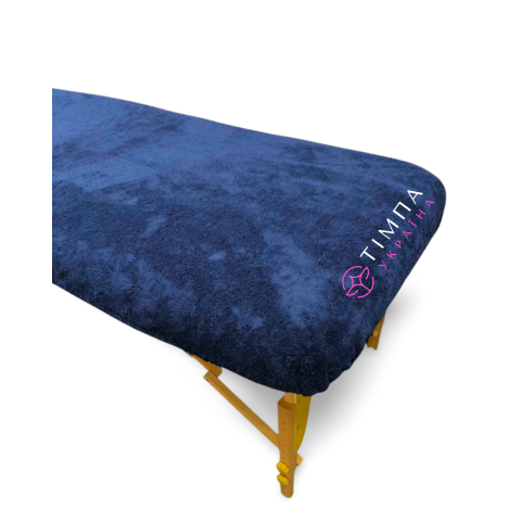 Cosmetology coach cover terry dark blue 87x220cm 