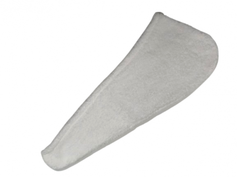 Рушник-тюрбан на гудзику Білий