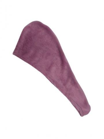 Рушник-тюрбан на гудзику полірований Рожевий