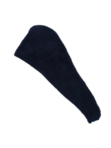 Рушник-тюрбан на гудзику Синій