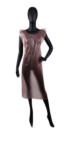 Фартухи одноразові п/е 100х135см Червоний