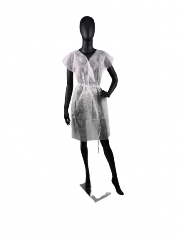 Халат-кімоно одноразовий білий  спанбонд