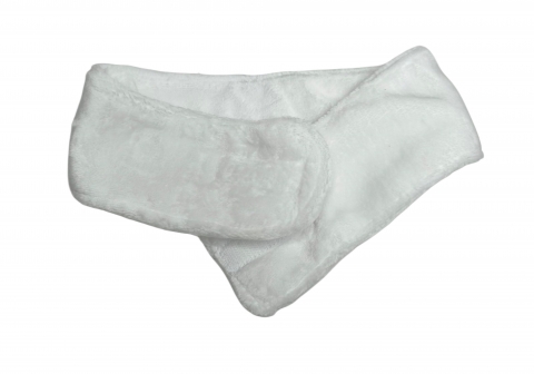 Пов'язка косметологічна (махра полірована на липучці) Білий