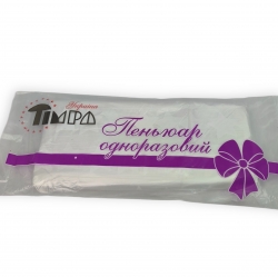 Disposable plastic coloring cape 100x135cm Transparent